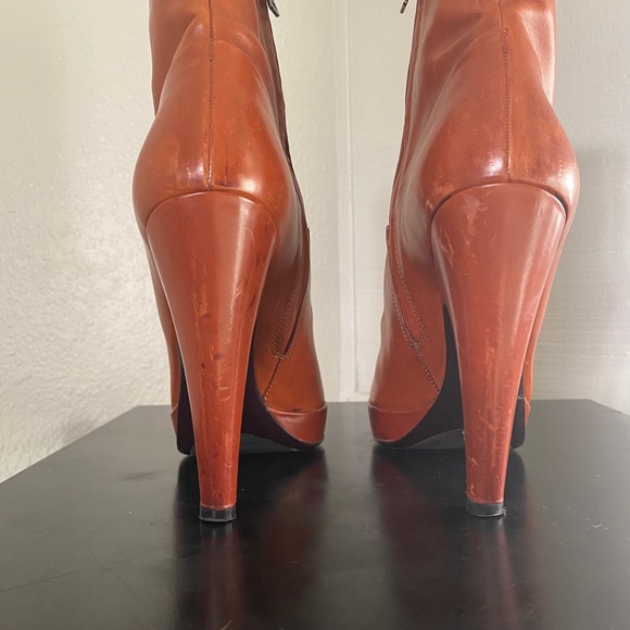 Prada Leather Brown Ankle Boots - Picture 7 of 12